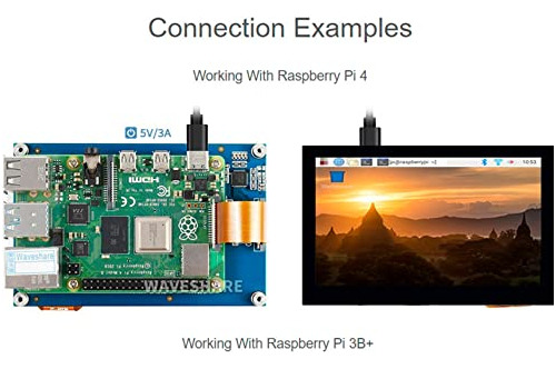 Pantalla Lcd Dsi Waveshare De 4,3 Pulgadas Para Raspberry Pi