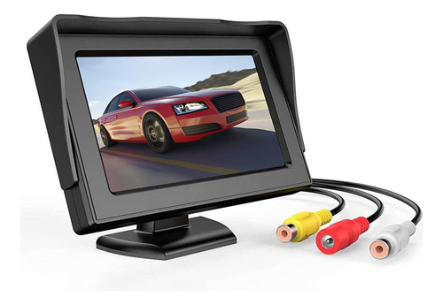 Monitor De Camara De Respaldo Con Pantalla Lcd Tft A Colo...