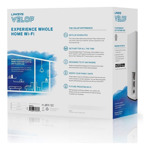 Linksys Velop Dual Band Blanco Cable