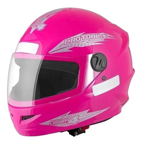 Capacete Tork Fechado New Liberty-4 Rosa-56