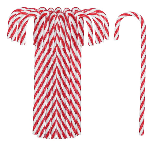 18 Piezas Adorno De Bastón De Caramelo De Navidad, Bastón