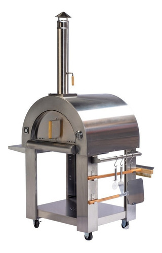 Horno A Leña Acero Inoxidable Pizzas Pan Carnes Bbq Grill