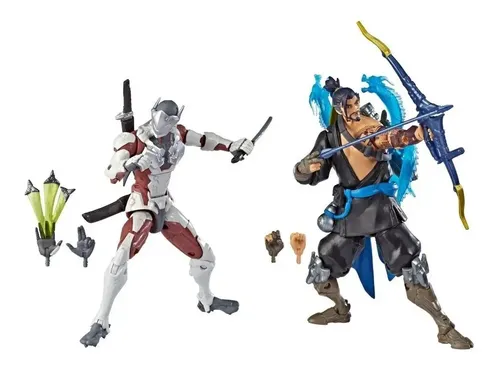 thumbnail: Overwatch Ultimates Series Hanzo & Genji Dubbelpak 15 Cm Actiefiguren Met Accessoires