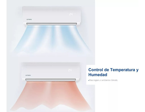 Aire Acondicionado Minisplit Prime 12000 Btu Frío Calor 110v Blanco