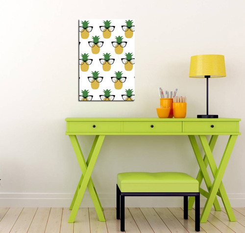 Vinilo Decorativo 30x45cm Anana Lentes Pin Up Frutas Piã?