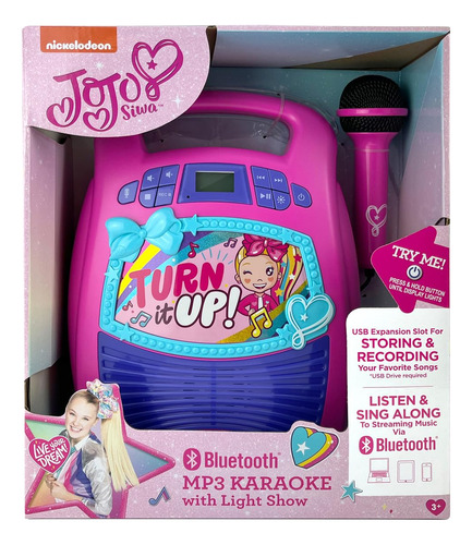 Máquina De Karaoke Bluetooth Jojo Siwa De Ekids, Altavoz De