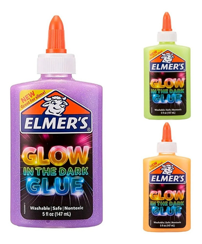 Cascola Elmers Para Slime Brilla En Oscuridad 147ml Febo