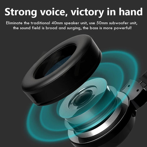 Auriculares Estéreo Para Juegos Con Cable Y Micrófono