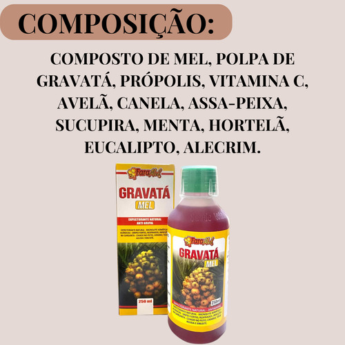 Kit 8 Xarope Expectorante Gravatá Mel Bronquite 250ml