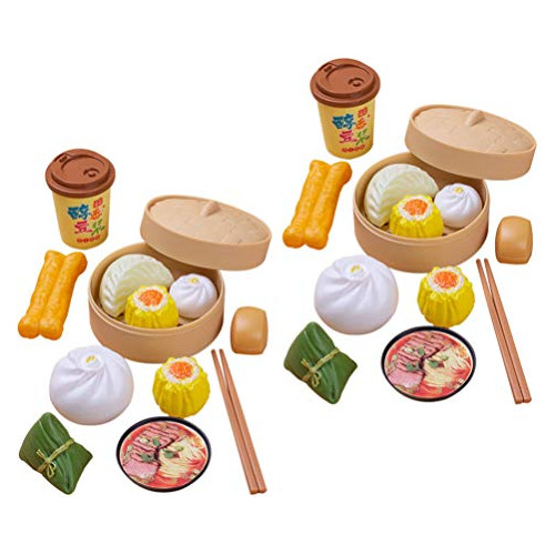 26 Piezas Dim Sum Toy Steamer Buns Juguete De Desayuno ...