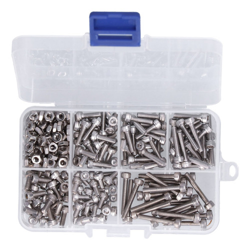 Kit De Conjunto De Variedades De Nozes 304 Com Tampa Hexagon