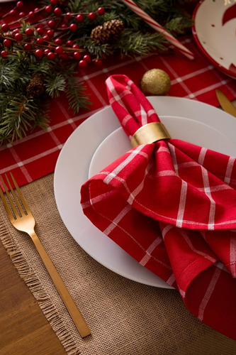 Mantel/camino De Mesa/servilleta De 100% Algodón, Lavable A