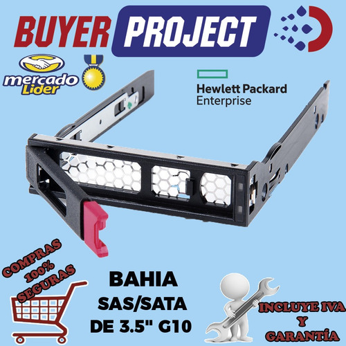 Adaptador Bahia De Disco Duro Servidor Hp G10 Sata/sas 3.5''
