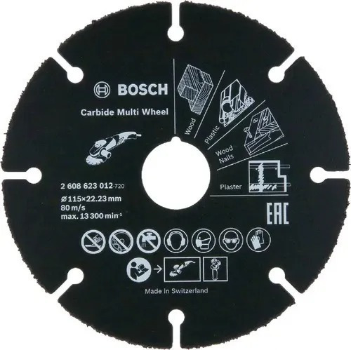 Disco De Corte Madera Bosch 115mm Amoladora Metal Clavos Pvc