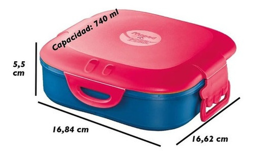 Imagen 2 de 12 de Contenedor Maped Plástico Concept Kids Hermetico Antiderrame