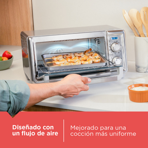 Horno Freidora Black+decker De 11 Litros, To4125-0sdla Color Plateado