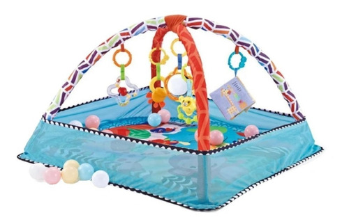 Gimnasio Didactico Bebe Con Piscina Y Sonajeros Y Pelotas Cd