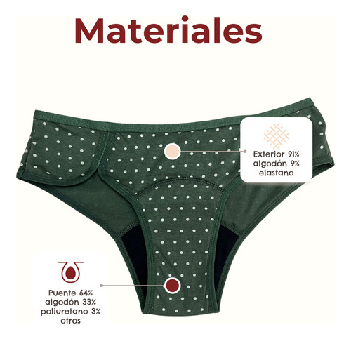 Calzón Menstrual Niñas Sport Algodón Hati Luna Segura