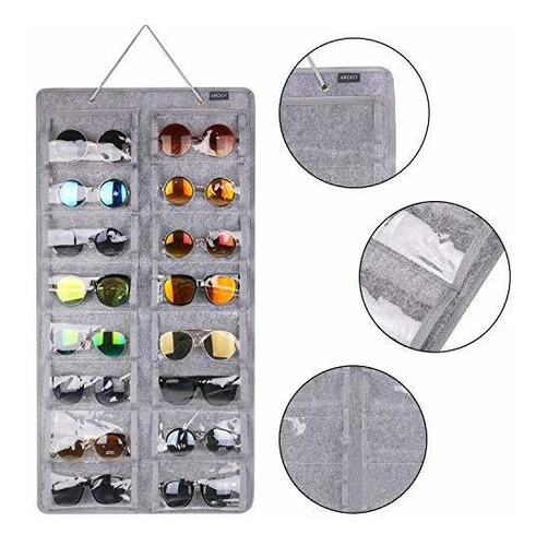 Almacenamiento Del Organizador De Gafas De Sol Arouy, Organi