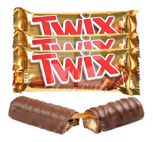 Chocolatina Twix 3 Unidades - Kg a $310
