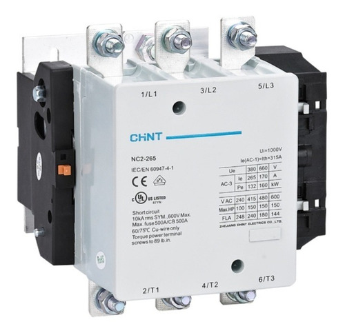 Contactor De 265 Amp Nc2 3 Polos Marca Chint
