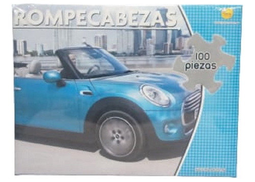 Rompecabezas Juego De Mesa Diseño Auto 100 Piezas En Caja