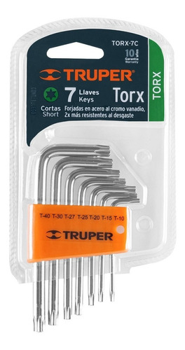 Juego De 7 Llaves Torx Con Organizador (15552)