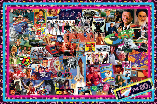 ¡rompecabezas Toynk The Crazy 80's! Retro, 1000 Piezas