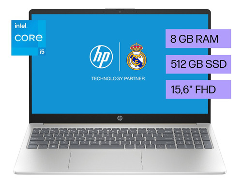 Laptop Hp 15-fd0045la Intel Core I5 8gb Ram 512 Ssd 15.6 Fhd Dorado Cálido