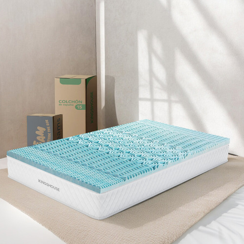Colchón + Cubrecolchón Individual De Espuma Memory Set 2 Pz
