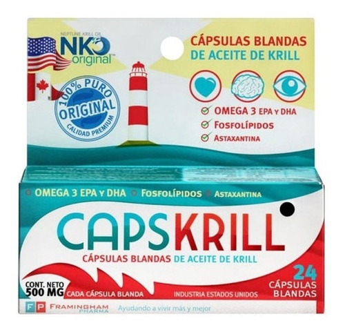 Capskrill Aceite De Krill Omega 3 X 24 Capsulas