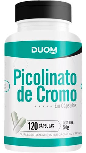 Picolinato De Cromo Duom Emagrecimento 120cps Sem Sabor