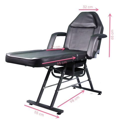 Silla Facial Profesional Cama Reclinable Sillón Masaje Spa