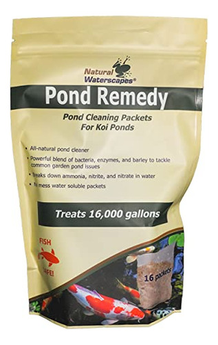 Pond Remedy | Koi Pond Cleaning Packets | Treats Up To ...