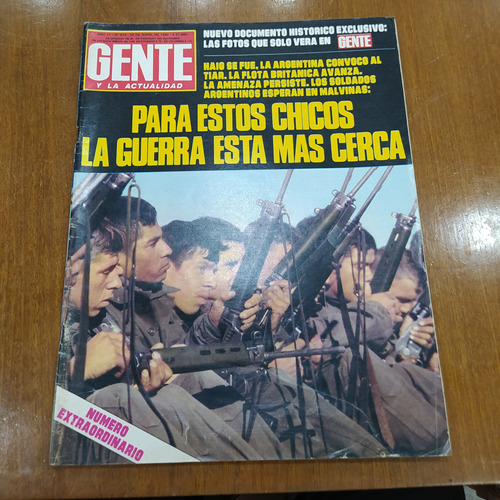 Revista Gente N° 874 22/4/82 Guerra De Malvinas