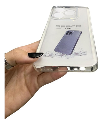 Funda Tpu Antishock Transparente Para Zte Blade V60 Design Transparente Liso