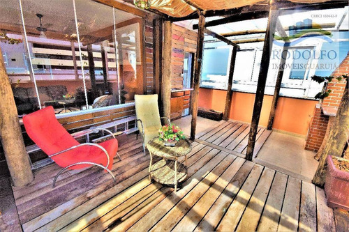 Imagem 6 de 30 de Cobertura Com 4 Dormitórios À Venda, 153 M² Por R$ 800.000,00 - Praia Das Astúrias - Guarujá/sp - Co0023