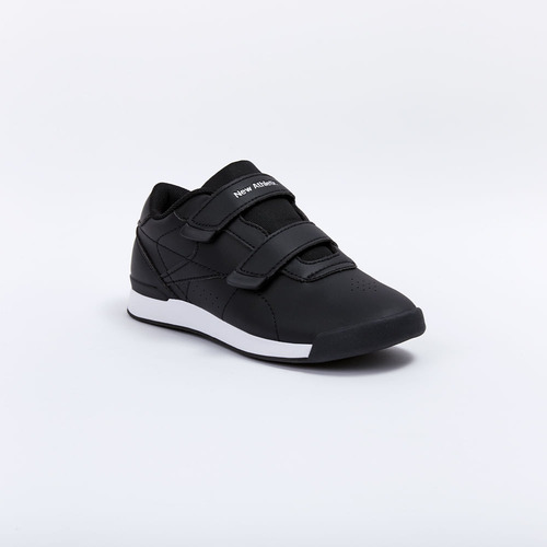 Zapatillas New Athletic Tennis Kids Negro Con Blanco