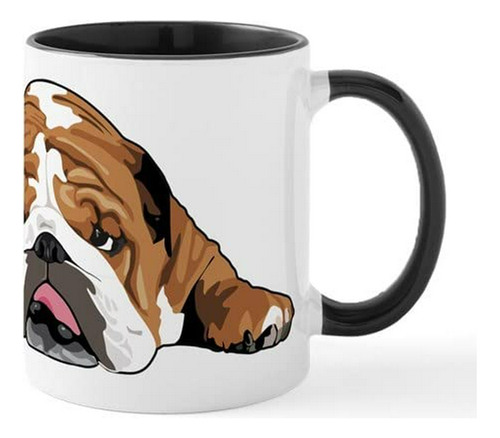 Taza De Cerámica Teddy El Bulldog Inglés 325 Ml