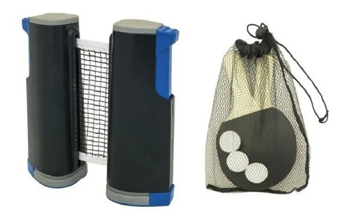 Imagen 2 de 4 de Set Ping Pong Sensei Instant Red Extensible + Paletas + Pel.