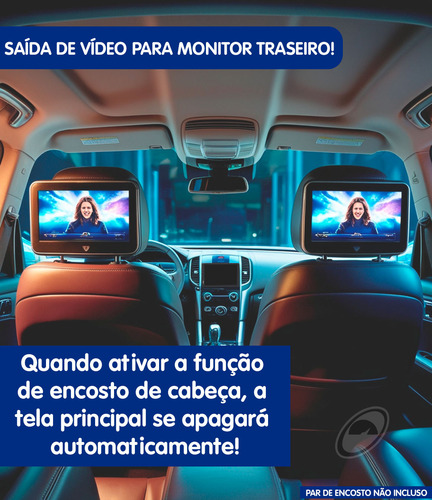Multimídia 7'' H-tech Ht-3625ca Android Auto Carplay Câmera