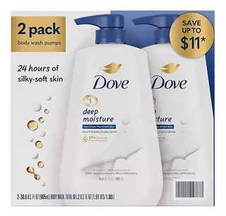 Dove Nourishing Body Wash, Deep Moisture (23 Fl. Oz, 3 Pk)