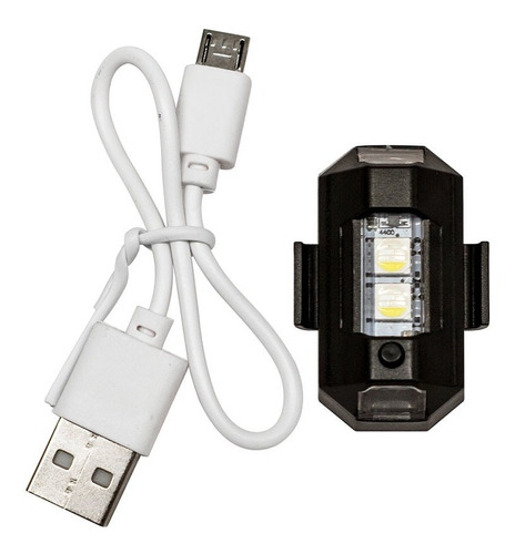 Imagen 5 de 10 de Mini Plafon Led Destellador Rgb Bici Moto Dron Recargable X2