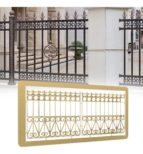 1/35 Diy 3d Puzzle Modelo Puerta De Latón Mesa De Estilo B