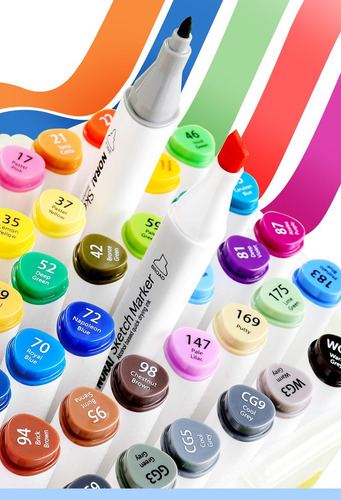 80 Marcadores Coloridos, Cores Empilháveis, Canetas