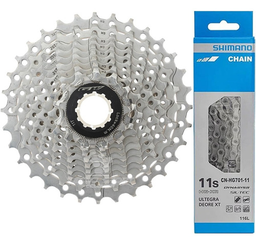 Pacha Cassette Gw 11 V 11-32 + Cadenilla Shimano Hg701