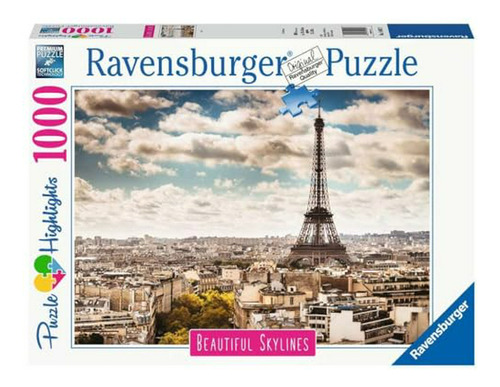 14087 Paris Puzzle, Multicolor, Talla Única