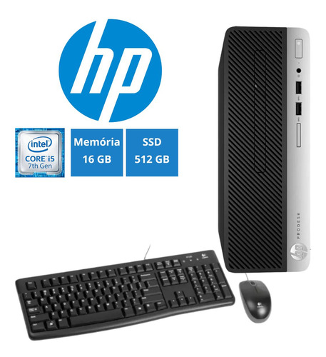 Pc Prodesk Hp 400 I5 7ª Ger Ssd 512gb 16gb Win11 Nf Garantia