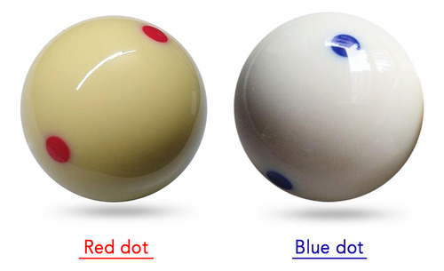 Taco De Billar De 57,2 Mm Con 6 Puntos Azules
