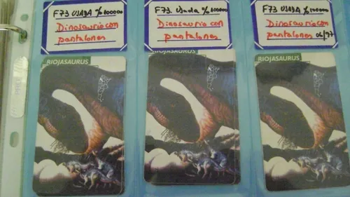Tarjeta Telefonica Colecci F.73 Dinosaurios Riojasaurus Nu (Usado)
